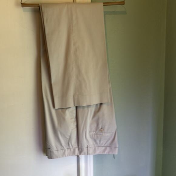 Calvin Klein Women's Slim Straight Woven light beige Pants size 8 - Picture 4 of 8